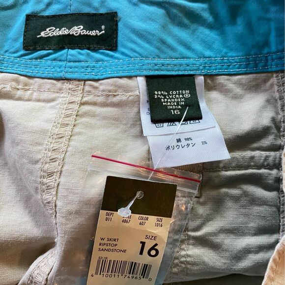 NWT Eddie Bauer Skirt color sandstone size 16 - Picture 7 of 7